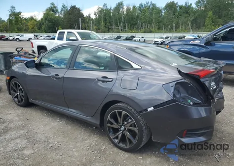 2021 Honda Civic Sport из США, поврежденный, VIN 19XFC2F86ME003119